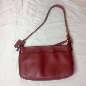 Red shoulder bag